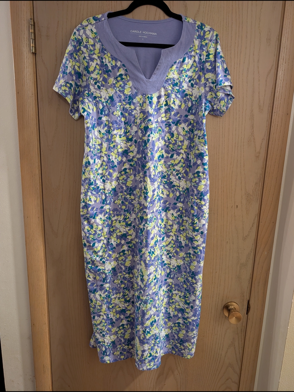 Midnight by Carole Hochman Lavender V-Neck Lounge Top